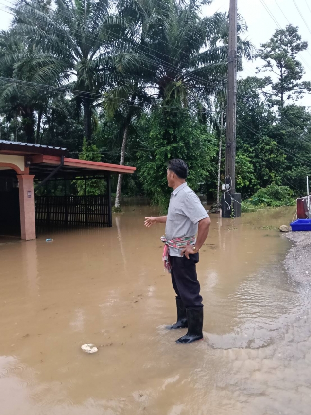 สถานการณ์น้ำท่วมในพื้นที่หมู่ที่7