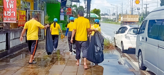 กิจกรรมจิตอาสาพัฒนาปรับภูมิทัศน์ และทำความสะอาด ระบบสาธารณูปโภคพื้นฐาน ถวายพระราชกุศลและน้อมรำลึกเนื