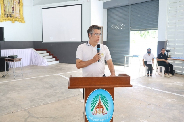 เข้าร่วมโครงการป้องกันและแก้ไขปัญหายาเสพติด ณ โรงเรียนราชประชานุเคราะห์ 38 จังหวัดระนอง